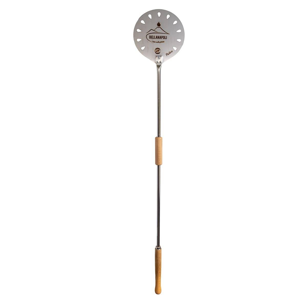 Pelle à pizza Ronde Inox Ø22cm Pelle à pain Manche 1.50m Qualité BellaNapoli - Imagen 6