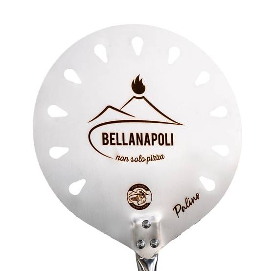 Pelle à pizza Ronde Inox Ø22cm Pelle à pain Manche 1.50m Qualité BellaNapoli - Imagen 3