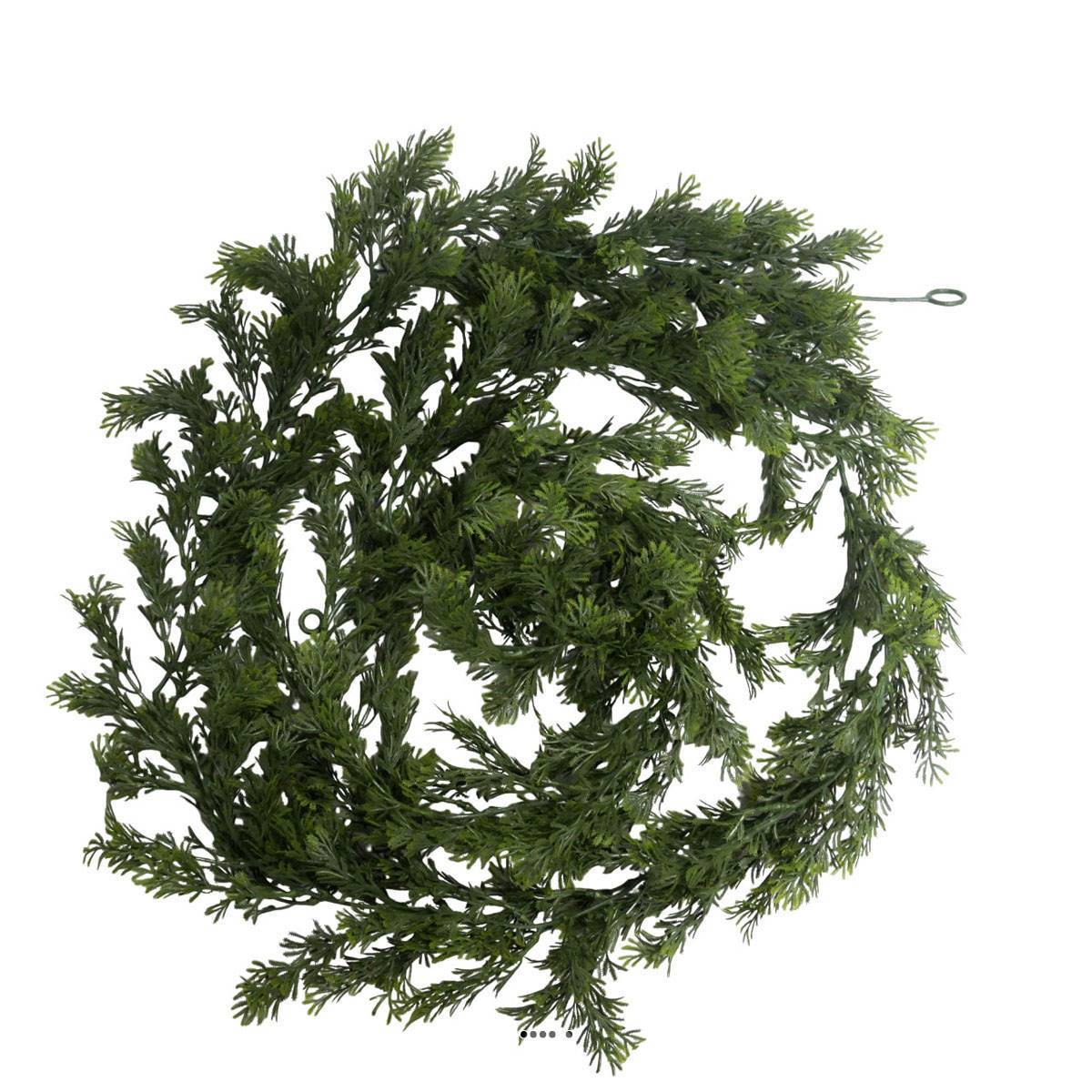 Artificielles - Guirlande de fougère orientale artificielle L 260 cm plastique D 12 cm - Imagen 2