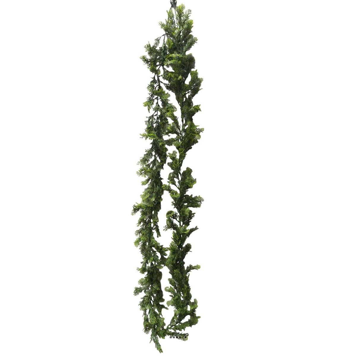 Artificielles - Guirlande de fougère orientale artificielle L 260 cm plastique D 12 cm - Imagen 1