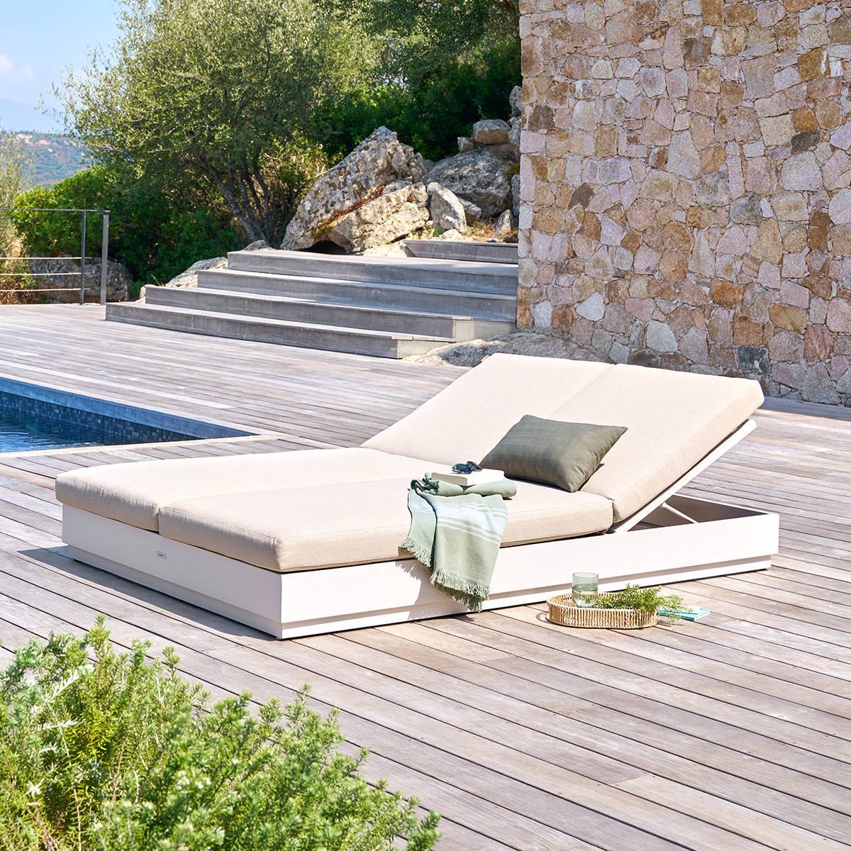 Hesperide - Lit de piscine Allure avoine - Hespéride