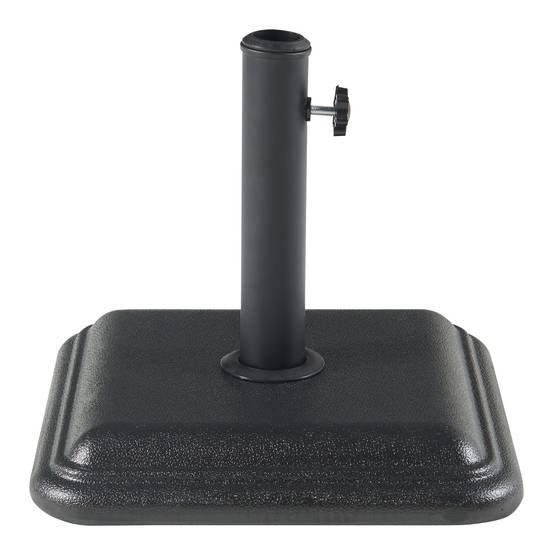 Casa.Pro - Pied de parasol Biccari avec adaptateurs 33 37 41 48 mm béton 35 x 35 x 6 cm noir casa.pro - Imagen 4