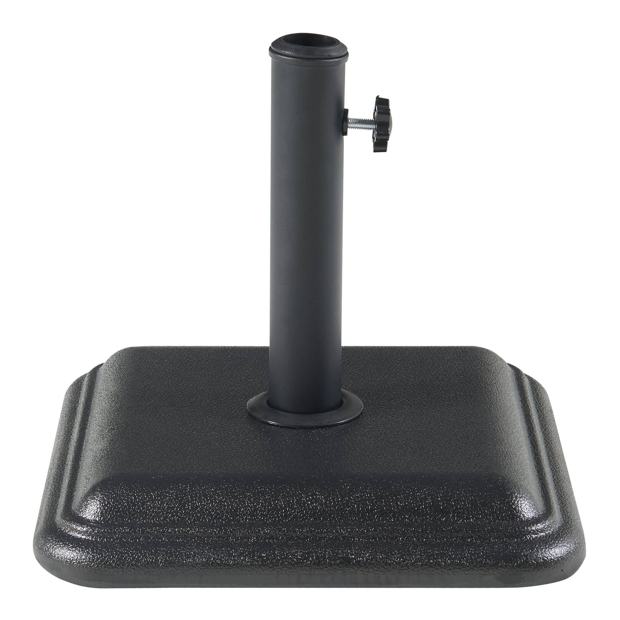 Casa.Pro - Pied de parasol Biccari avec adaptateurs 33 37 41 48 mm béton 35 x 35 x 6 cm noir casa.pro - Imagen 4