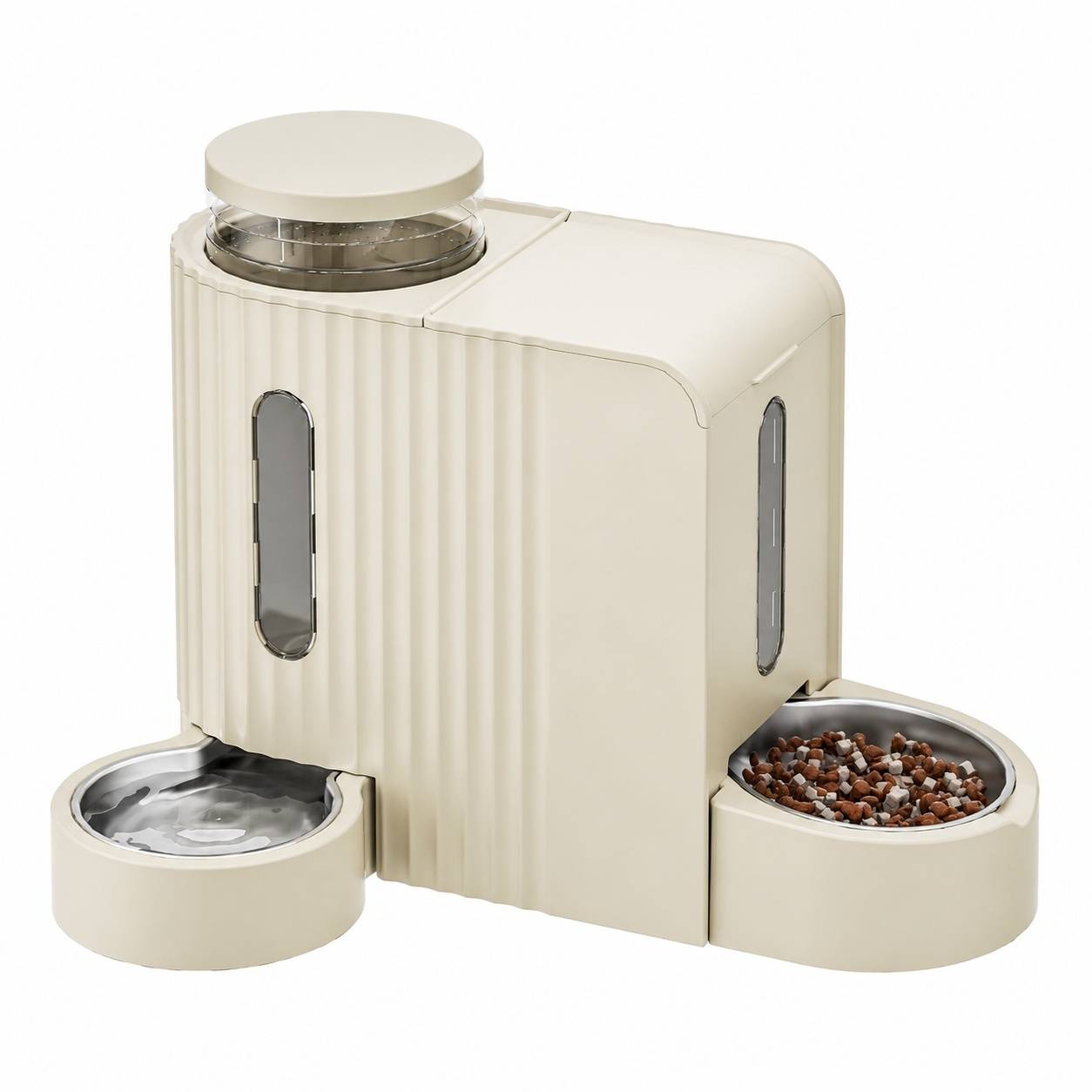 Distributeur Automatique 2 en 1 Eau et Nourriture pour Chat Gravity Feed - Image 1