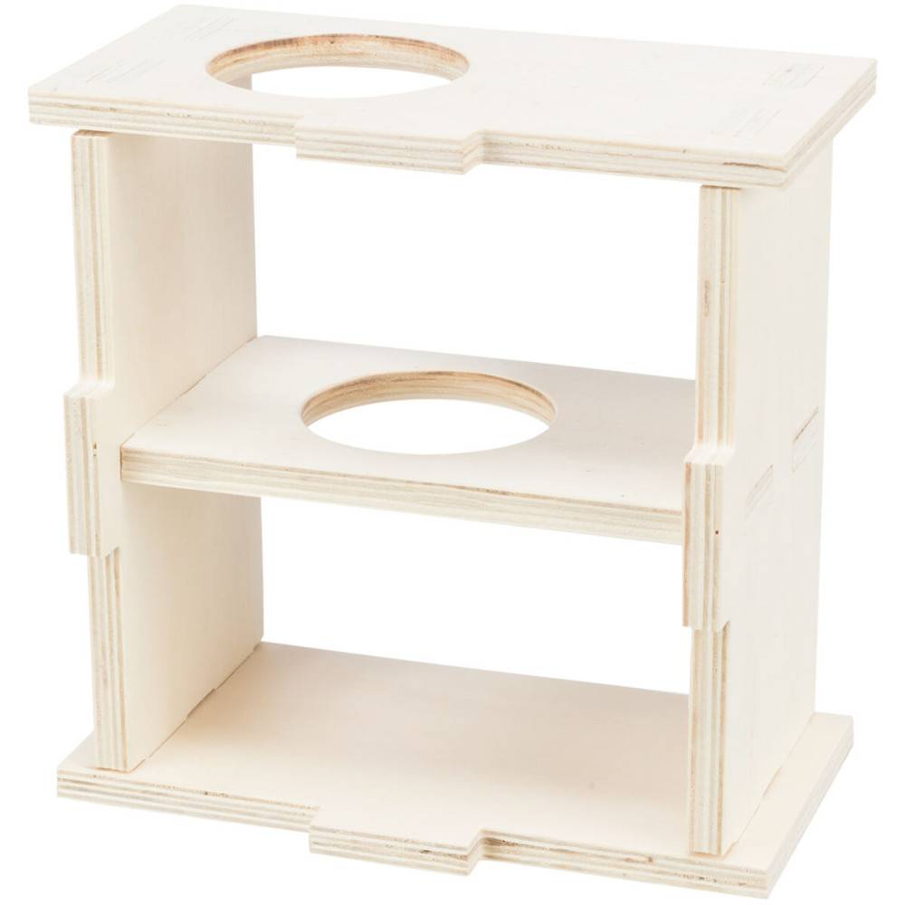 Trixie - Maison emboitable 2 chambres 25 x 12 x 25 cm pour grand hamster et dègues - Imagen 5
