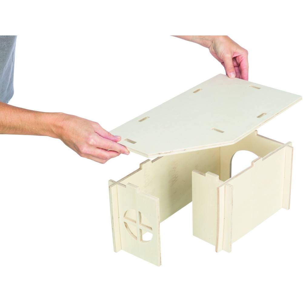 Trixie - Maison emboitable Holm 33 x 50 x H 23 cm pour lapins - Imagen 8