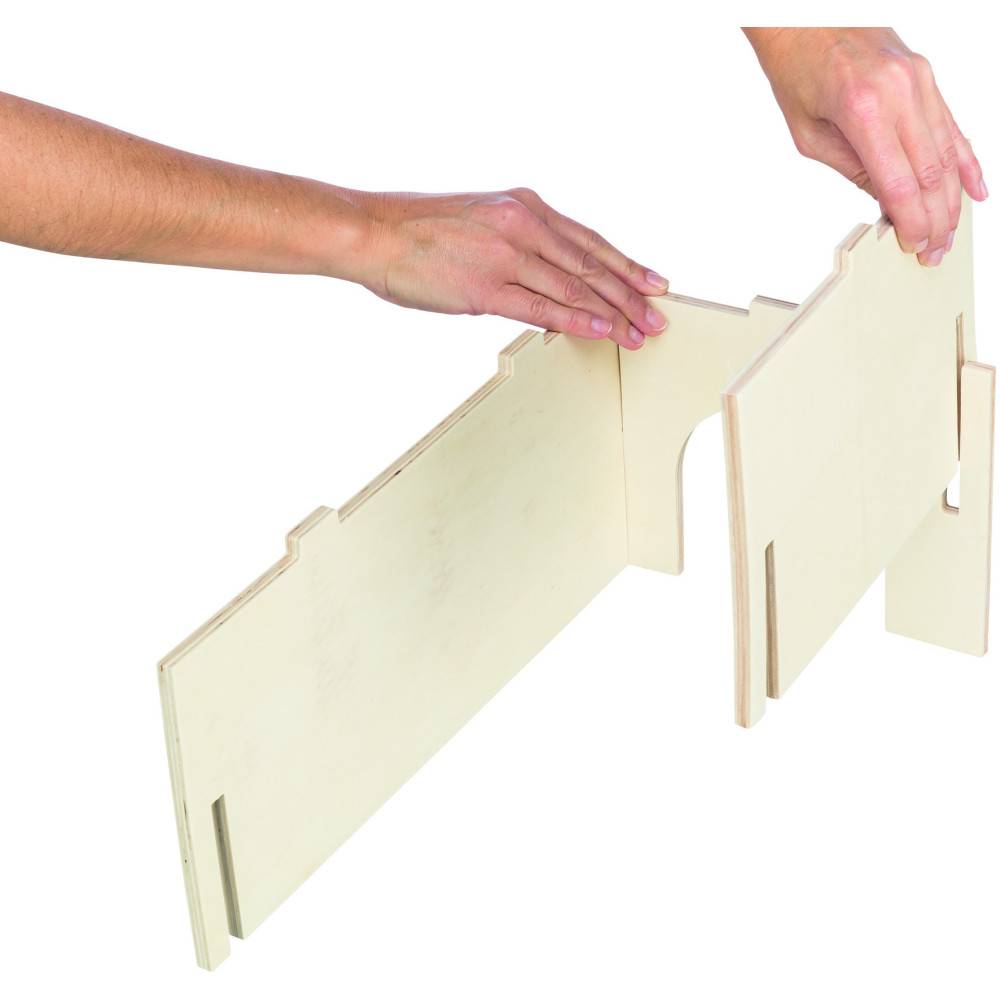 Trixie - Maison emboitable Holm 33 x 50 x H 23 cm pour lapins - Imagen 5