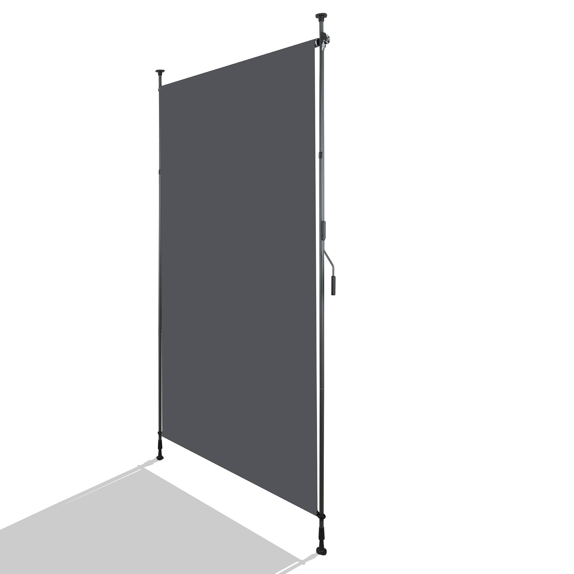 ComfortXL - Store vertical polyester balcon terrasse pare-soleil sans perçage 120x270cm gris foncé - ComfortXL Outdoor Living - Image 2