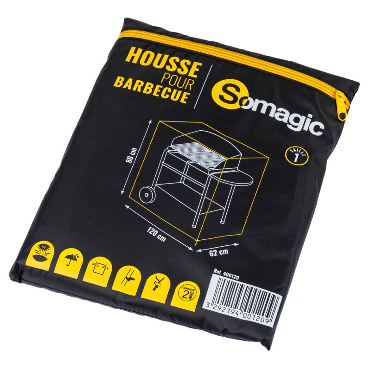 Somagic - Housse L 120 x l 62 x H 80 cm pour barbecue - SOMAGIC - Image 6