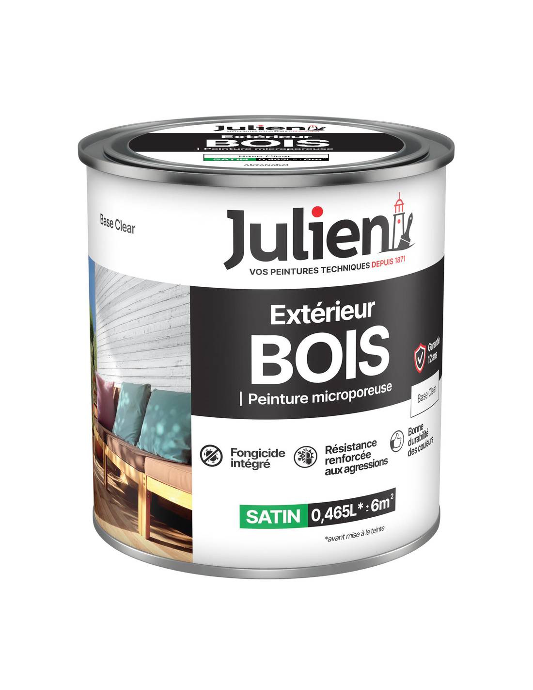 Julien - Peinture Bois Extérieur Julien Protection Respirante Pour Bois Extérieurs - Julien