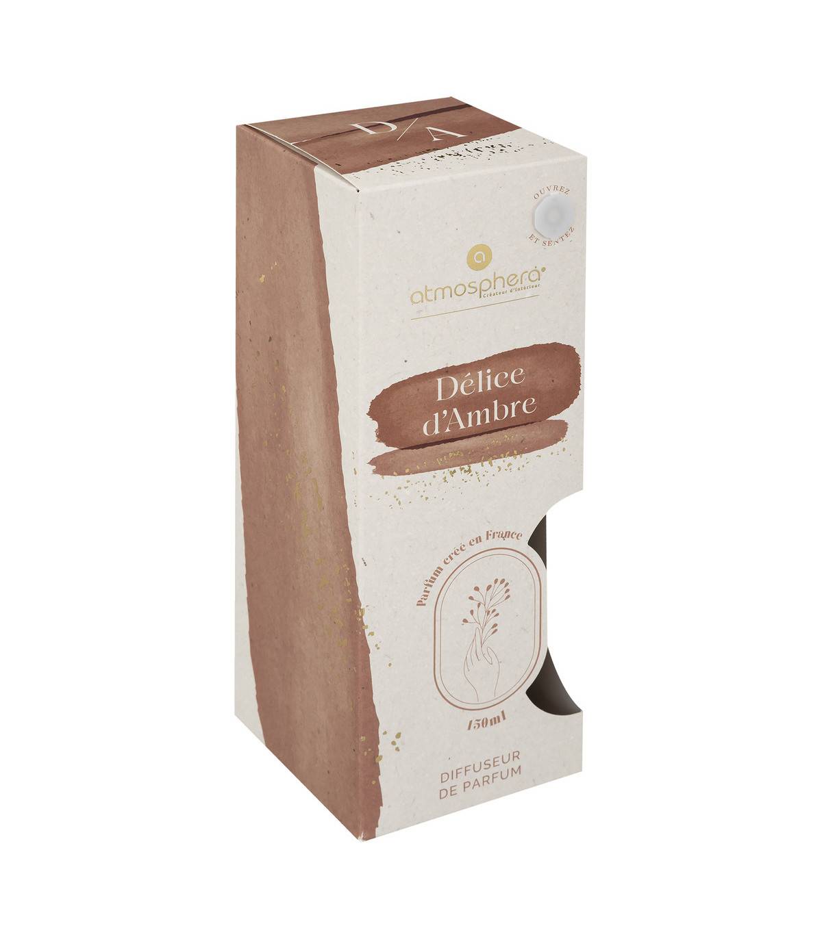 Diffuseur de parfum Délice d'ambre 150ml avec 6 Bâtonnets - Imagen 2