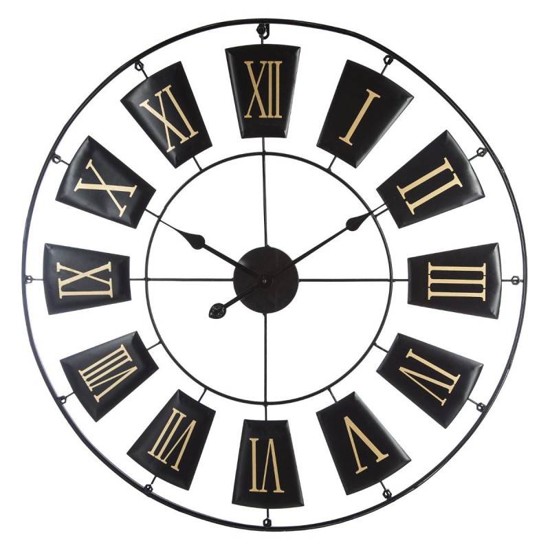 Horloge métal D76 noir Atmosphera - Image 1