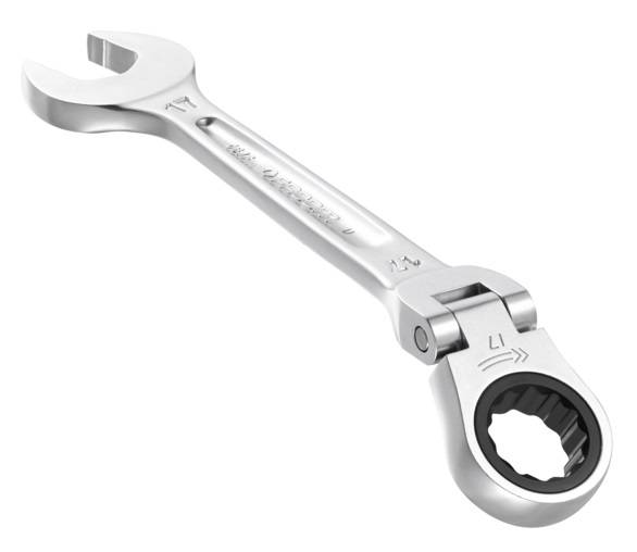 Clé mixte à cliquet articulée métrique diamètre 10mm longueur 136,5mm - FACOM - 467BF.10 - Image 2
