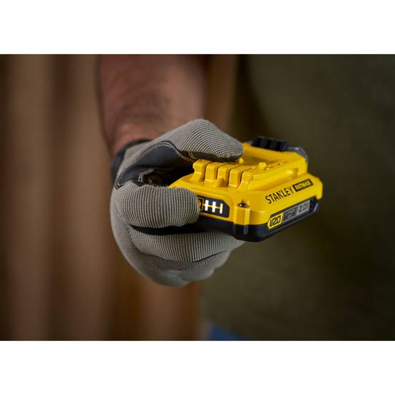 stanley - Batteries LITHIUM-ION et Chargeur, Kit 2 Batteries 18V 2AH et Chargeur 18V 2Ah - Gamme FATMAX V20 SFMCB12D2-QW - Image 5