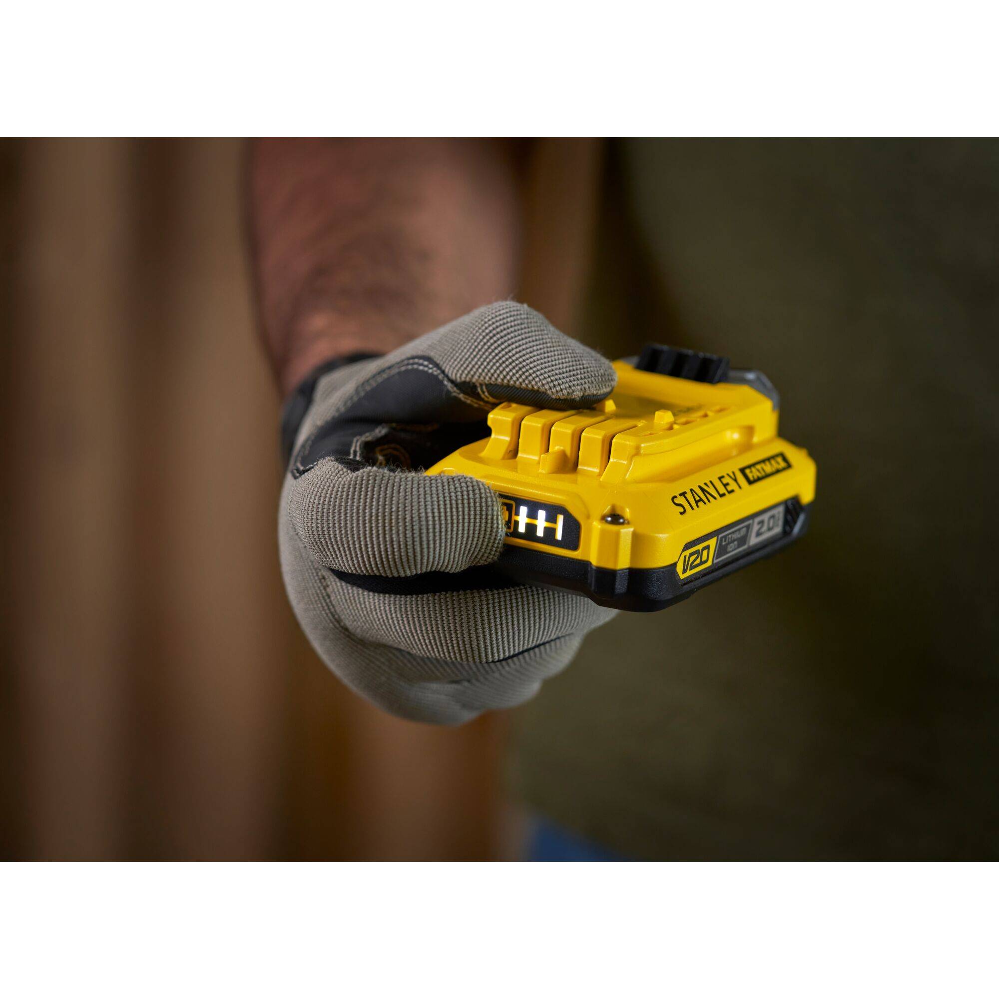 stanley - Batteries LITHIUM-ION et Chargeur, Kit 2 Batteries 18V 2AH et Chargeur 18V 2Ah - Gamme FATMAX V20 SFMCB12D2-QW - Image 5