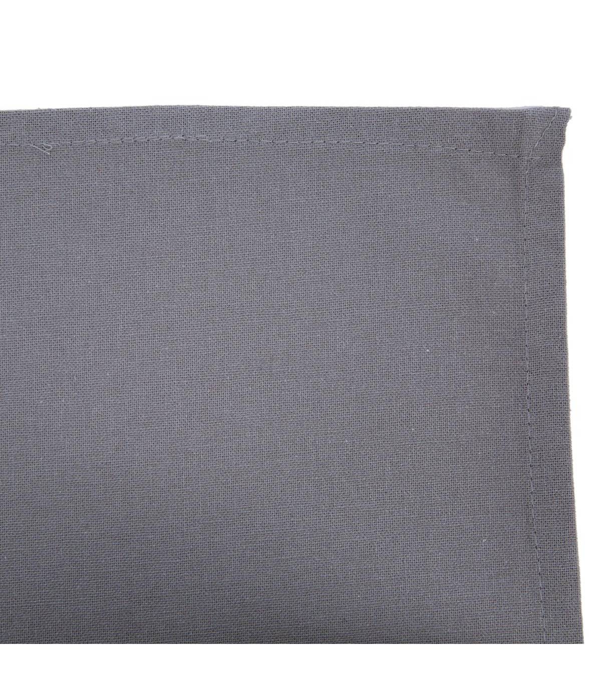 Lot de 4 Serviettes  de table en Coton Gris clair 40 x 40 cm - Imagen 2