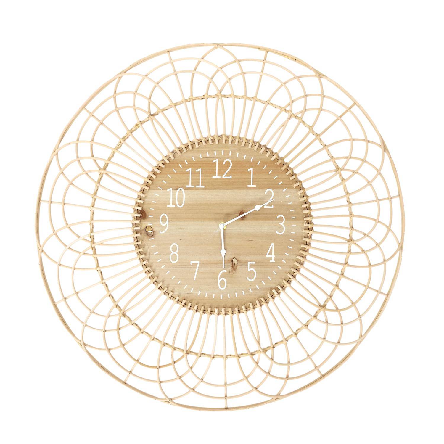 Importdistrib - Horloge Rotin 70cm IMPORTDISTRIB - Imagen 1