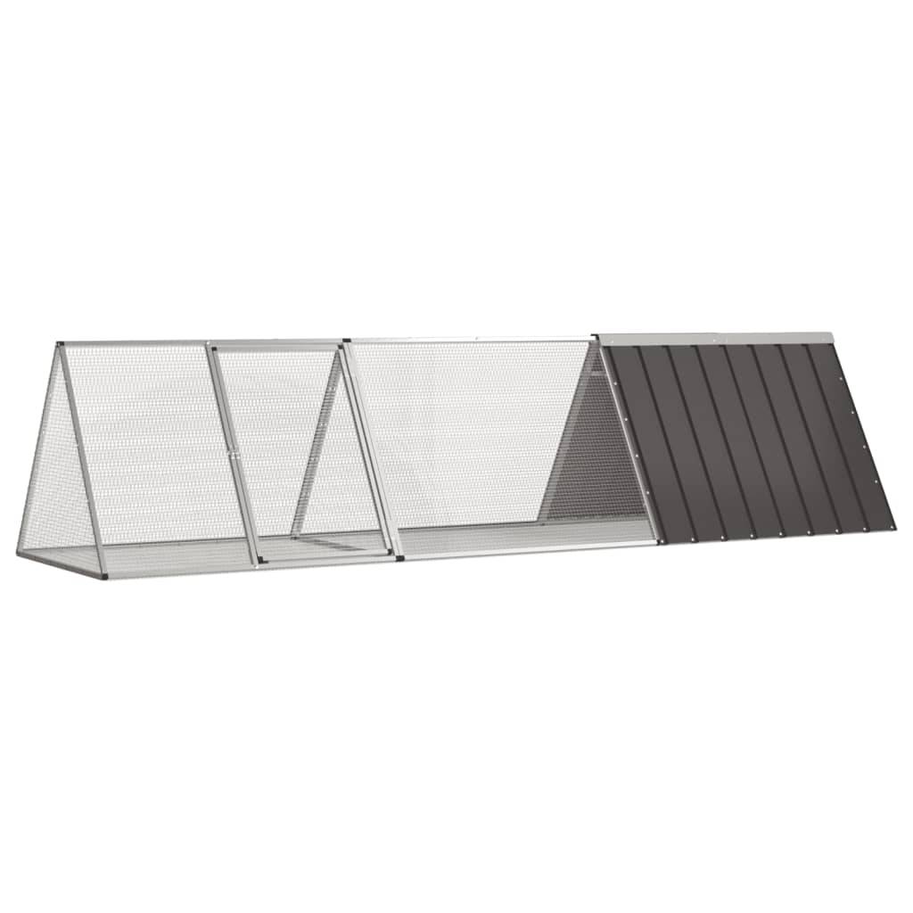 Vidaxl - Cage à lapins Anthracite 302,5 x 80,5 x 71 cm Acier galvanisé vidaXL 3106446 - Image 1