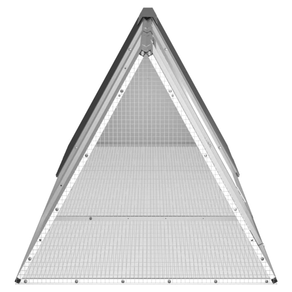 Vidaxl - Cage à lapins Anthracite 302,5 x 80,5 x 71 cm Acier galvanisé vidaXL 3106446 - Image 5