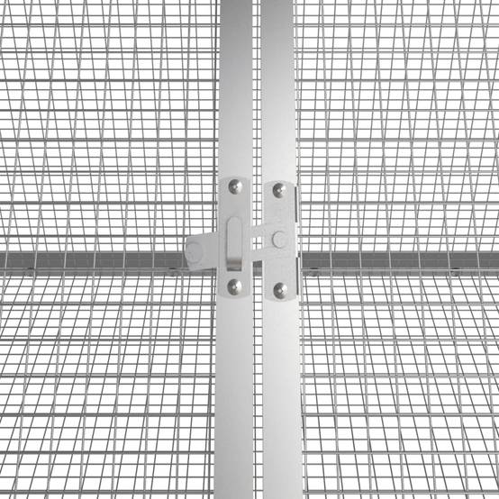 Vidaxl - Cage à lapins Anthracite 302,5 x 80,5 x 71 cm Acier galvanisé vidaXL 3106446 - Image 4