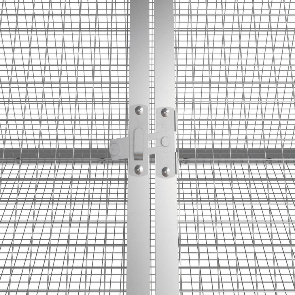 Vidaxl - Cage à lapins Anthracite 302,5 x 80,5 x 71 cm Acier galvanisé vidaXL 3106446 - Image 4