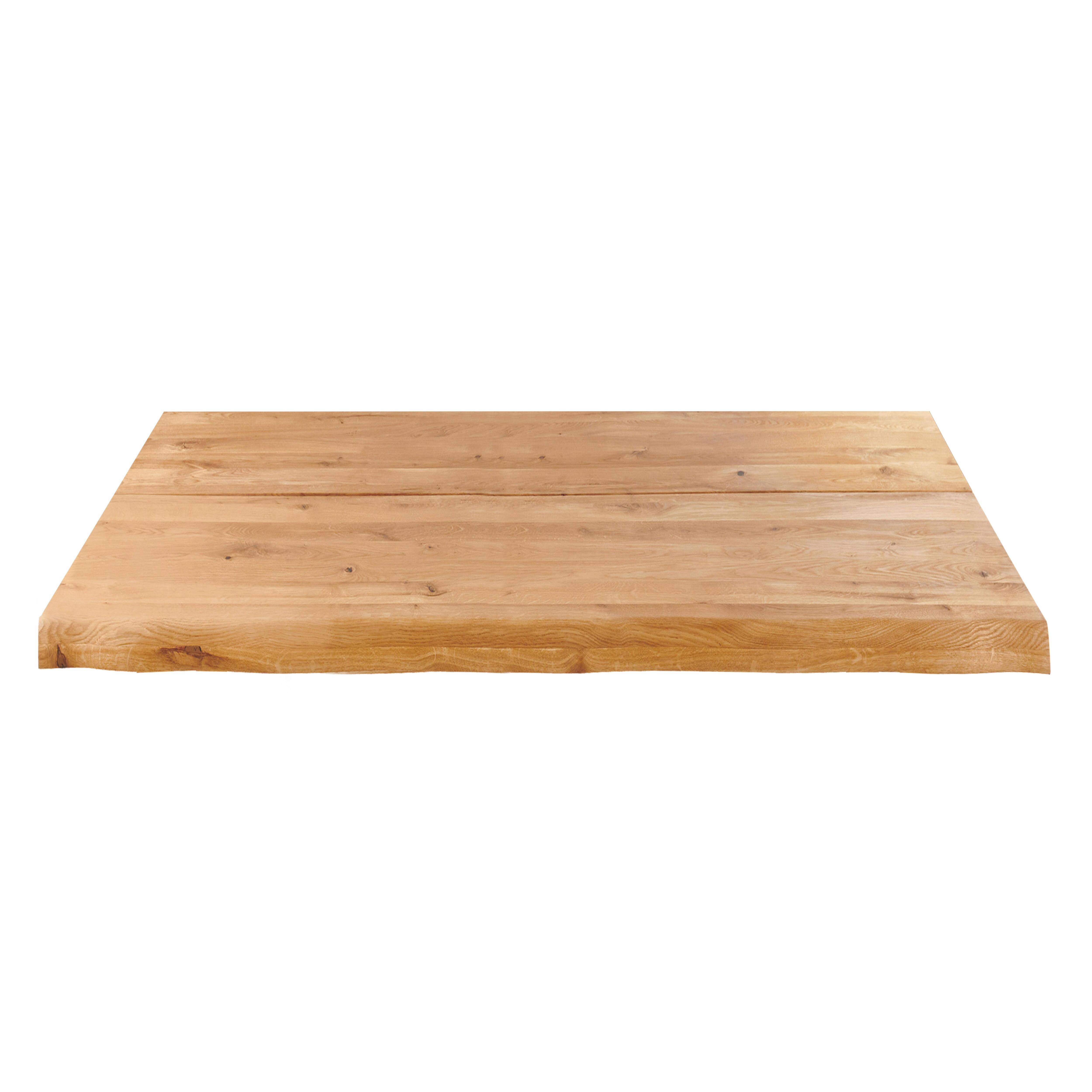 Oviala - Plateau de table avec bords irréguliers (60 x 60 cm) en chêne Inga Inga - Oviala - Imagen 2