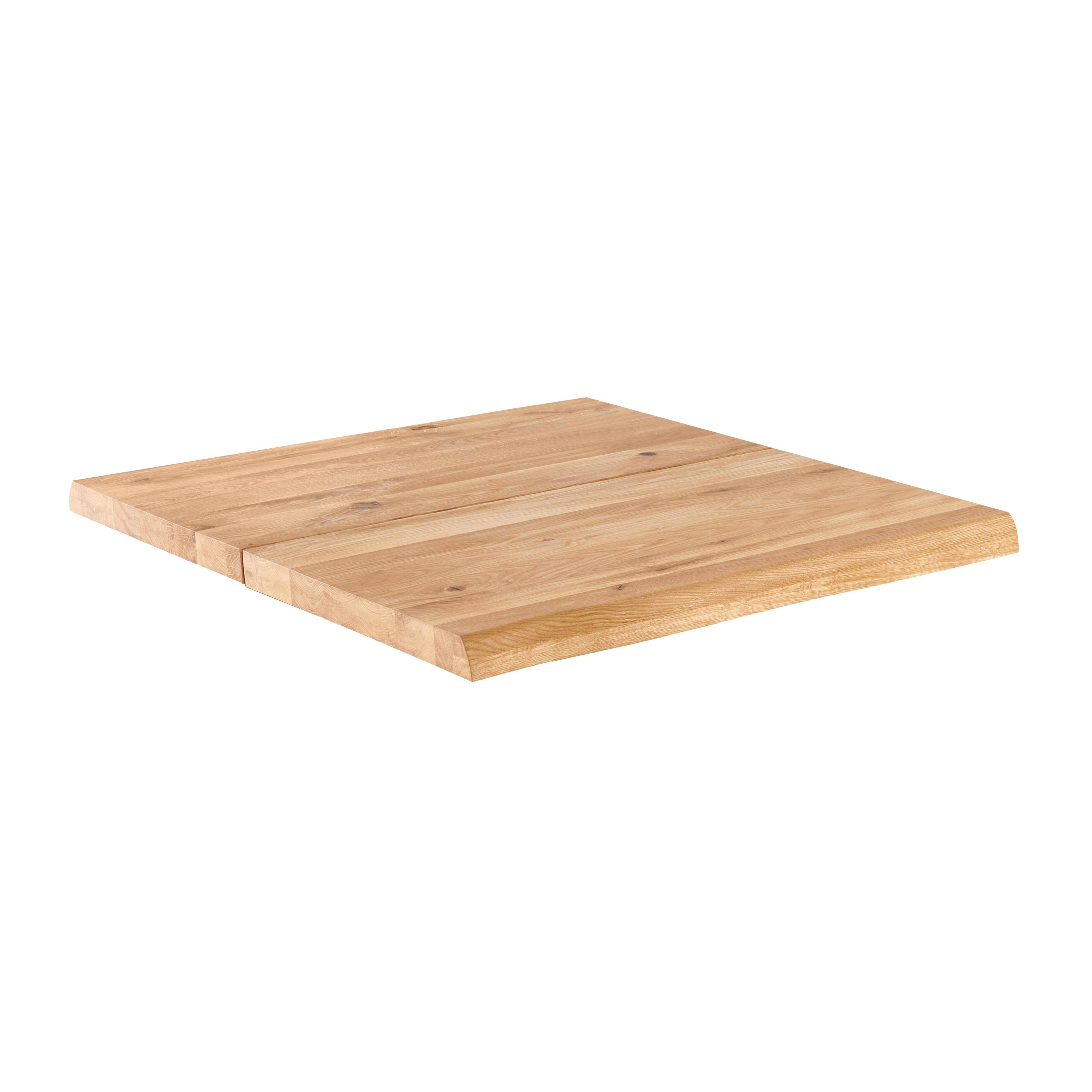 Oviala - Plateau de table avec bords irréguliers (60 x 60 cm) en chêne Inga Inga - Oviala - Imagen 1