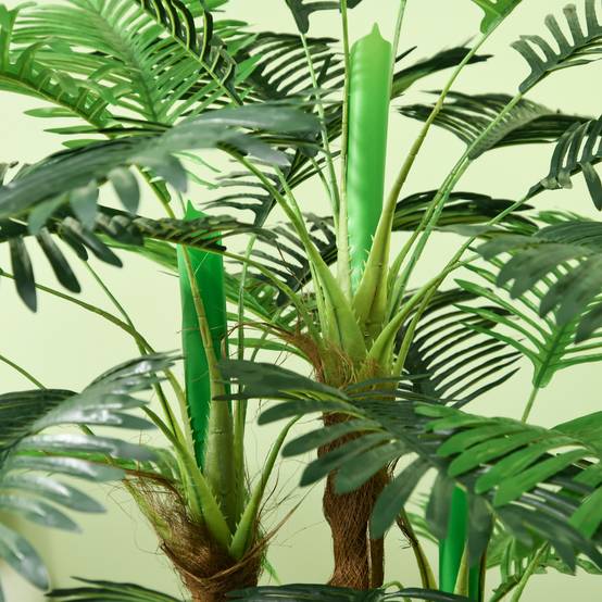 Palmier artificiel plastique vert 16 x 16 x 100 cm - PANGIVO - Image 9