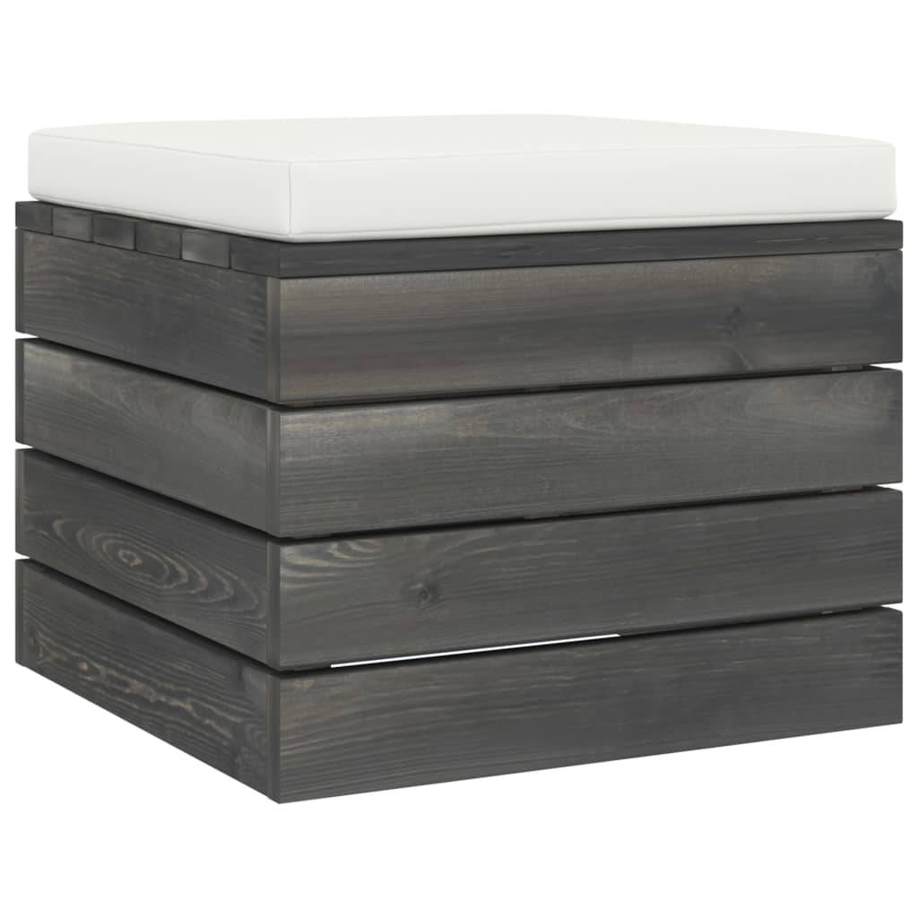 Helloshop26 - Salon de jardin palette meuble d'extérieur ensemble de mobilier 5 pièces avec coussins bois de pin massif - Imagen 5