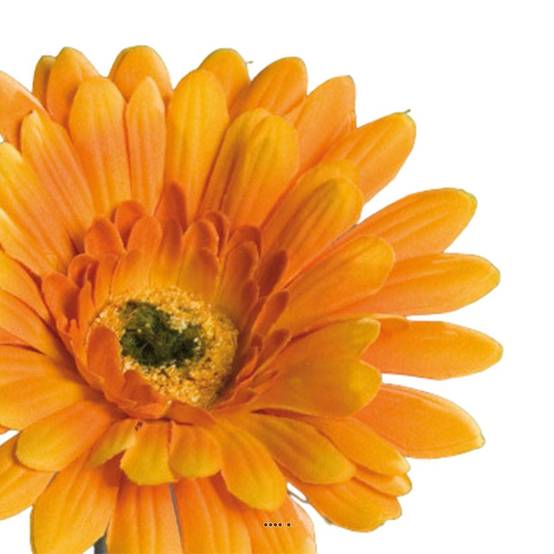 Gerbera artificiel, H 56 cm - D 11 cm superbe Orange - couleur: Orange - Image 3