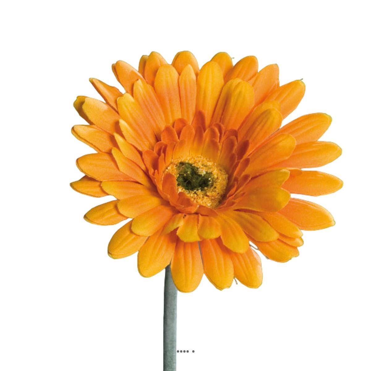 Gerbera artificiel, H 56 cm - D 11 cm superbe Orange - couleur: Orange - Image 1