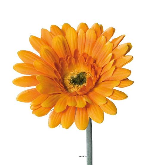 Gerbera artificiel, H 56 cm - D 11 cm superbe Orange - couleur: Orange - Image 2