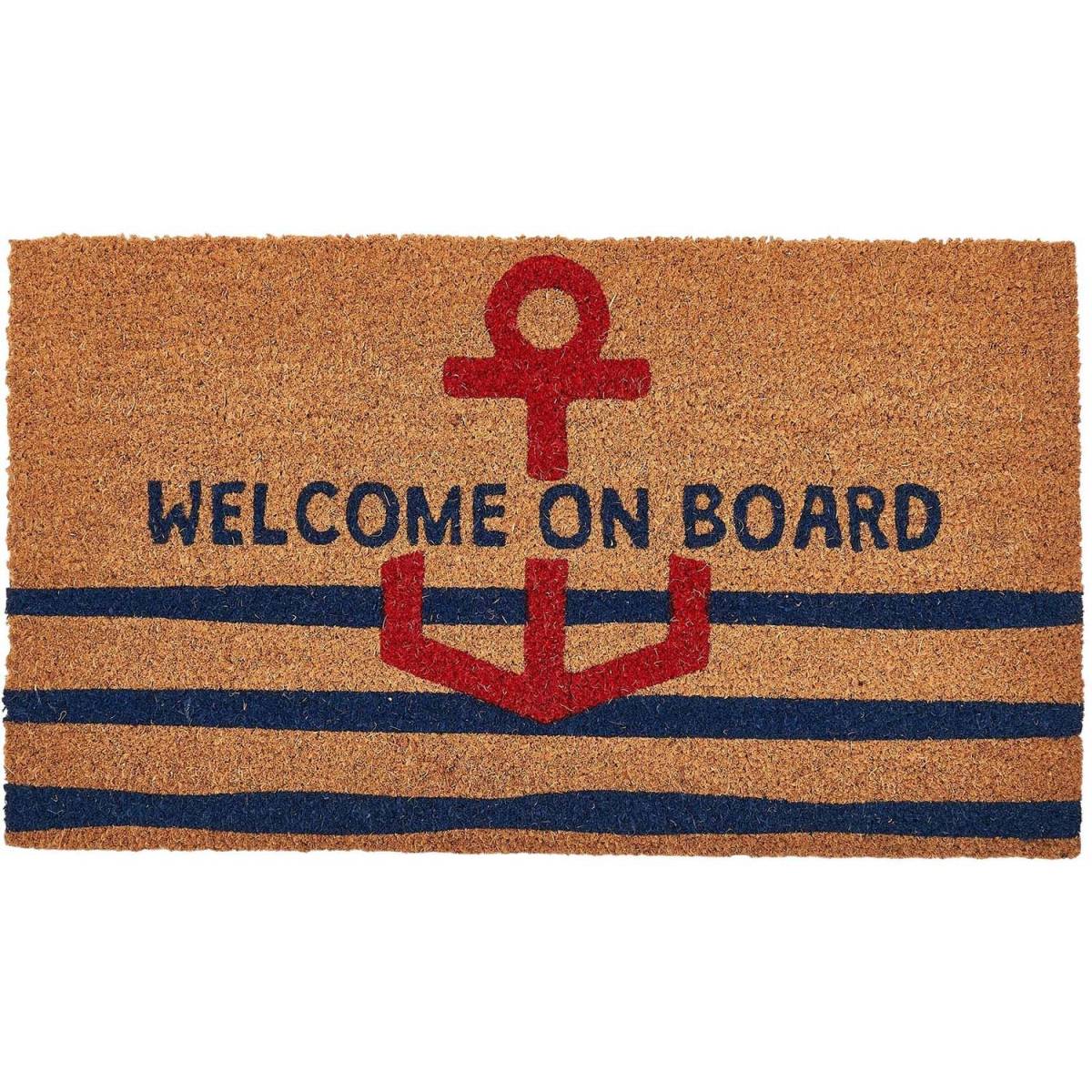 Batela - Paillasson en fibres de coco 70 x 40 cm Welcome on board - Imagen 1