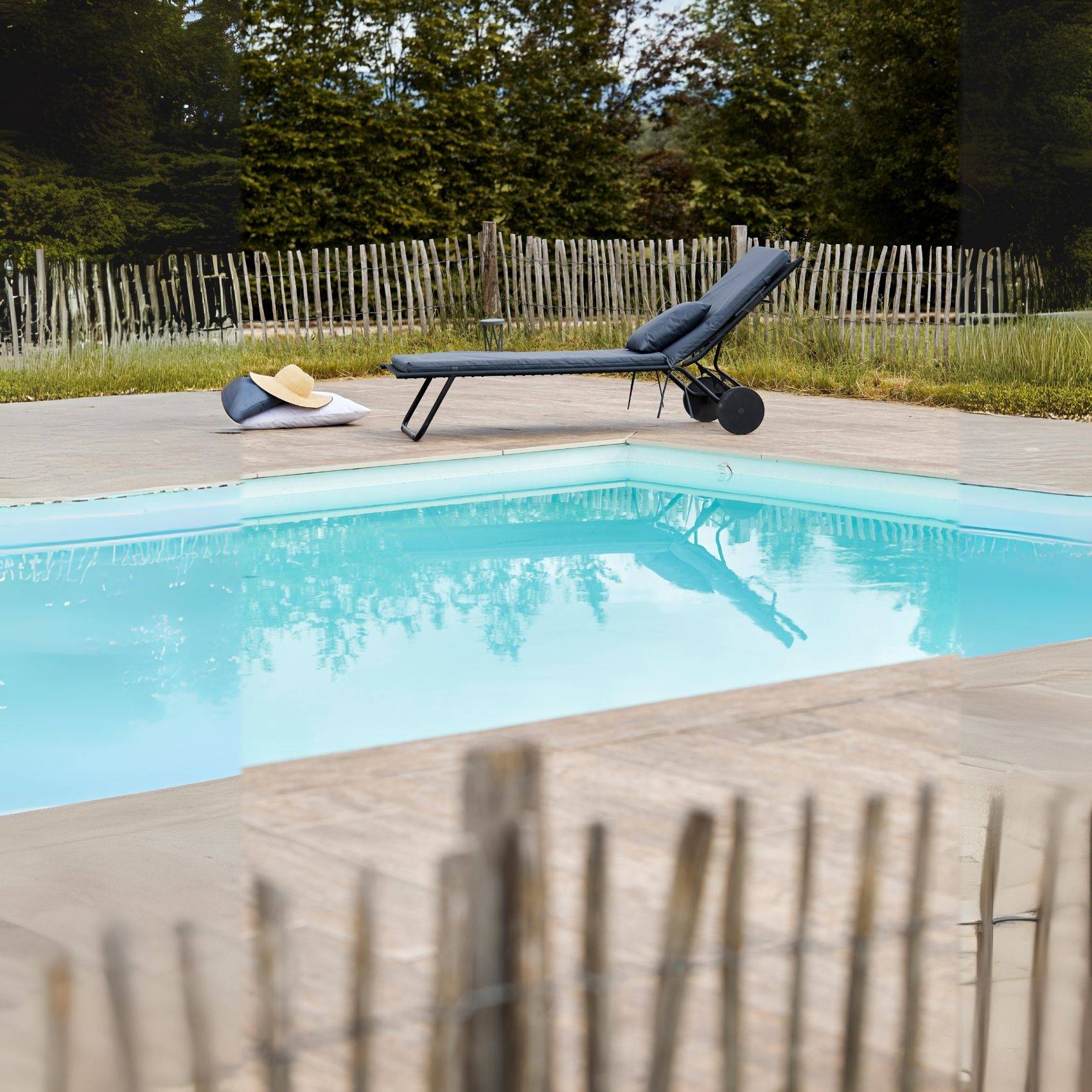 Home Maison - Matelas Bain de soleil extérieur imperméable MINORQUE - HOME MAISON - Polyester - Gris anthracite - Imagen 4