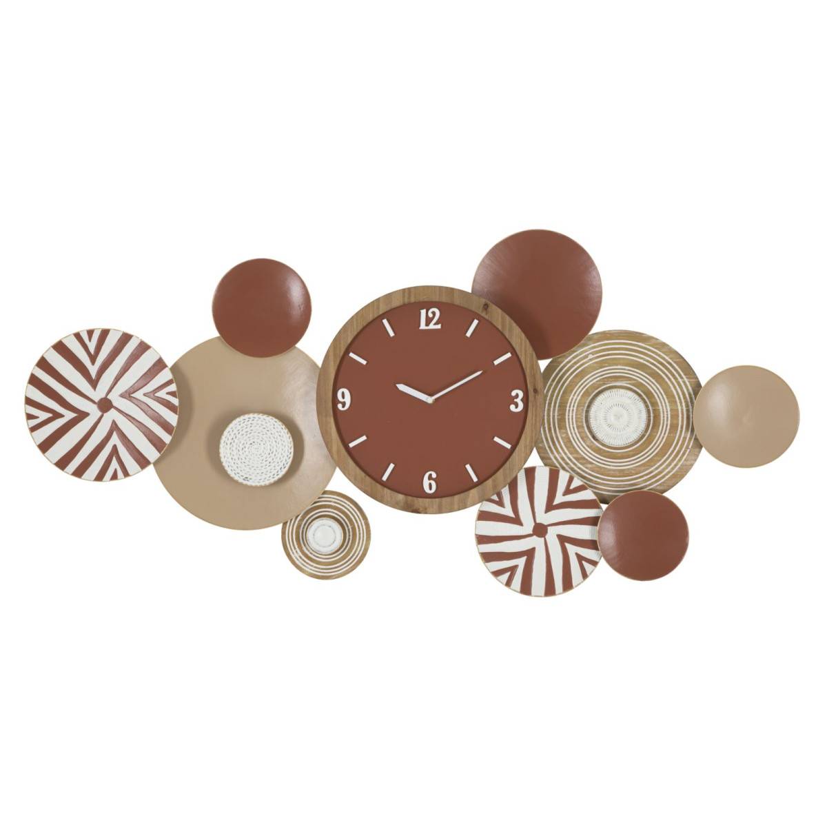 Horloge Murale en Métal "Etnic" 127cm Multicolore - Image 1