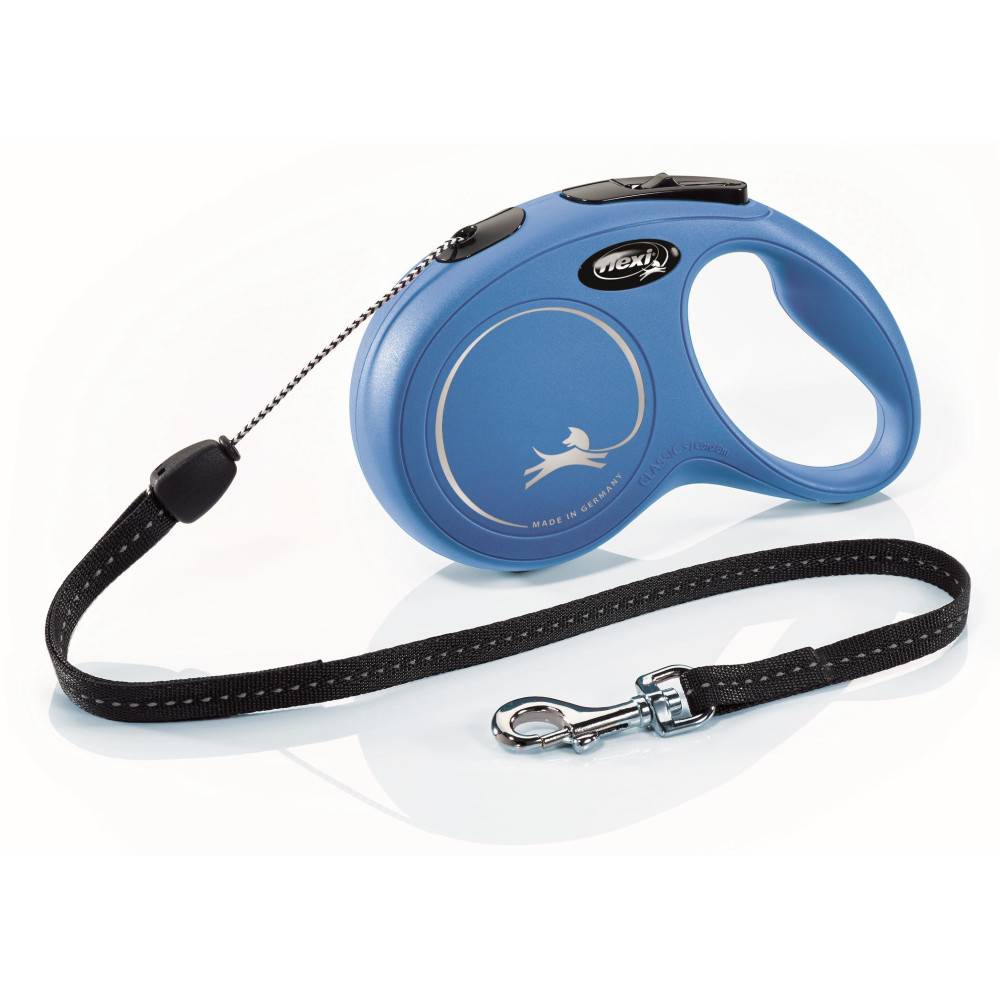 Flexi - Laisse Flexi Classic Cordon S 8 m bleu chiens max 12 Kg - Image 1