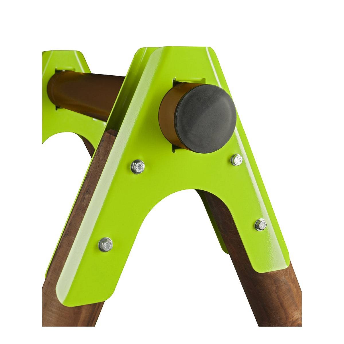 Trigano Jardin - Portique bois-métal avec 2 balançoires + 1 siège face-à-face + 1 échelle de corde J-18549P6 Trigano Jardin - Imagen 4