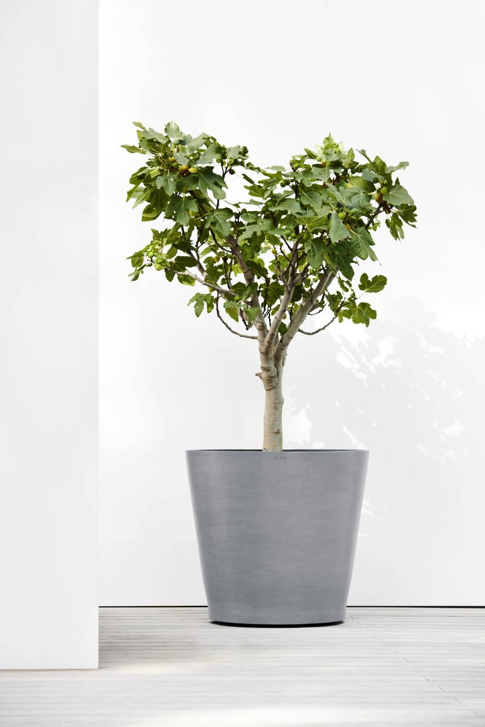 Ecopots - Grand pot sur roues Amsterdam 80 Bleu Gris - Ø 80 x H. 75 cm - 300 L ECOPOTS - Imagen 3
