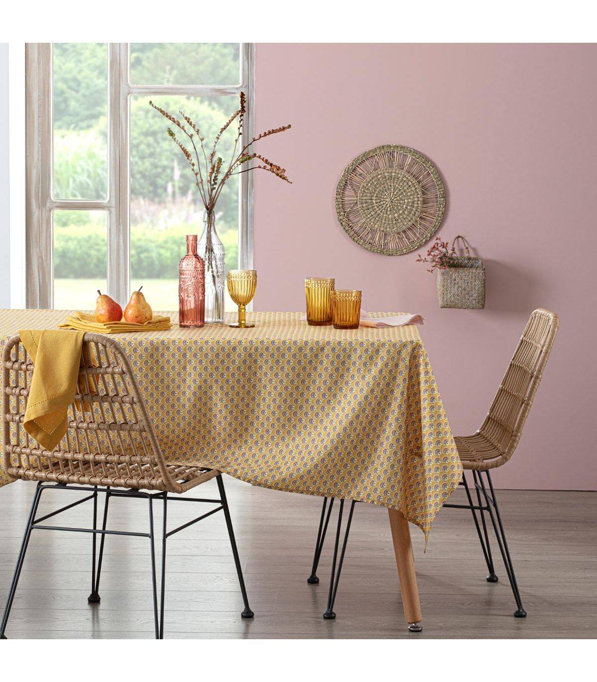 Nappe anti-tache tissu imprimé Gloria 140 x 240 cm - Imagen 3