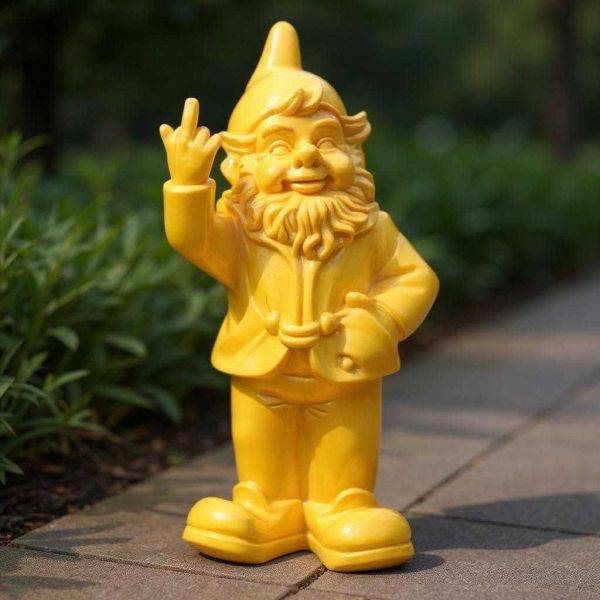 Stoobz - Nain de jardin en résine F*ck 16 x 12 x 32 cm Stoobz - Image 2