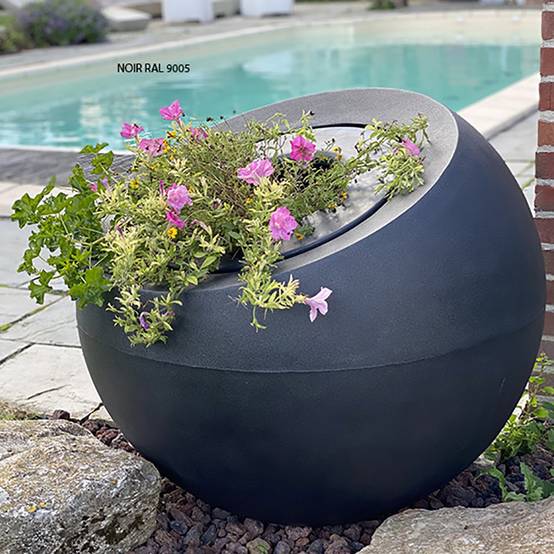 Pot de fleurs sphérique xxl dolce vita 300l-lot de 2 - Image 2