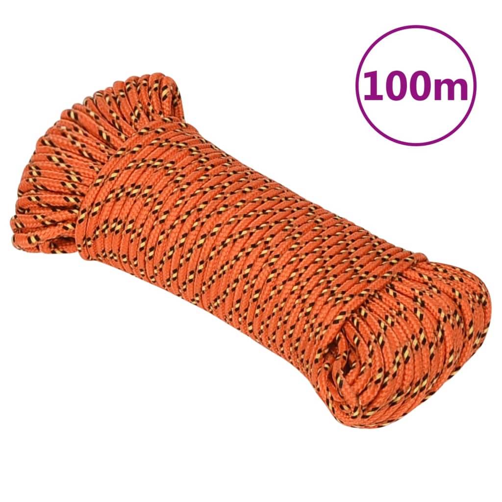 Corde de bateau Orange 3 mm 100 m Polypropylène Maison Chic - Image 2