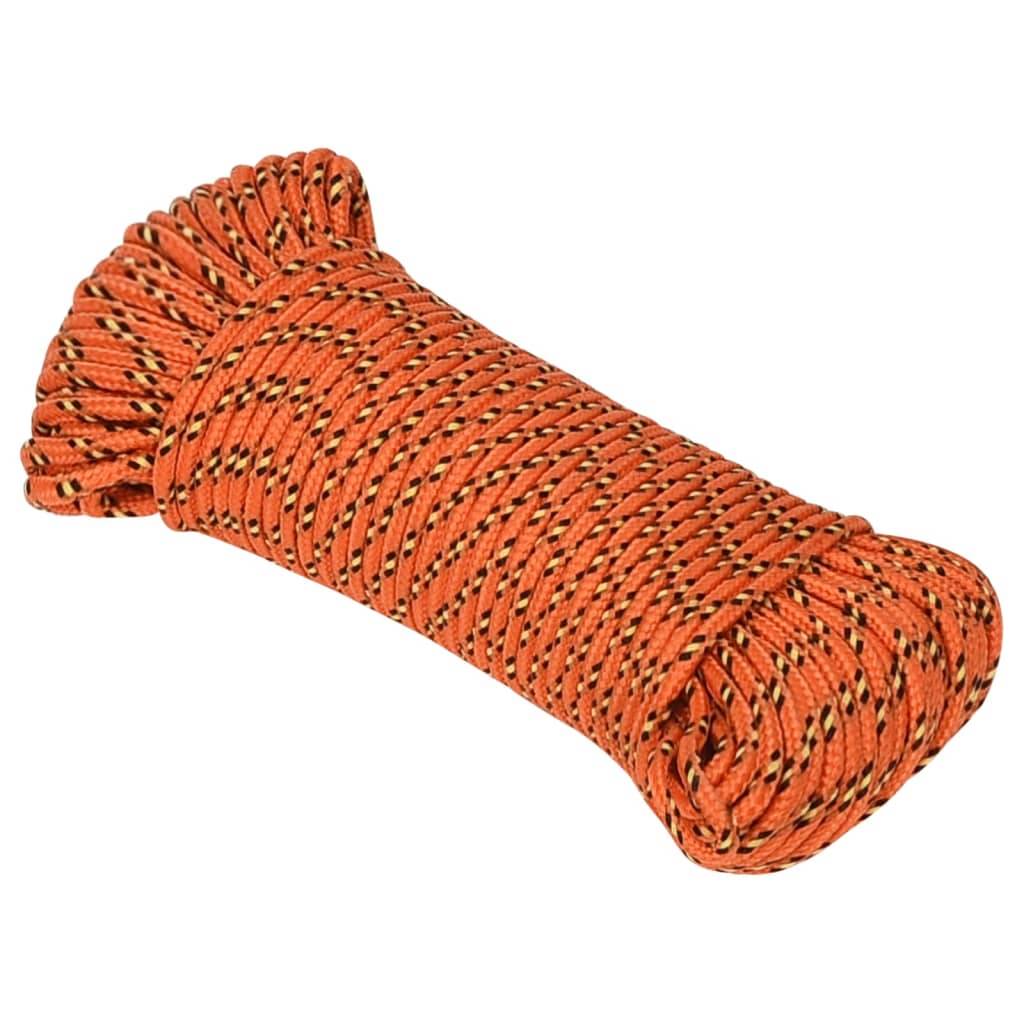 Corde de bateau Orange 3 mm 100 m Polypropylène Maison Chic - Image 1