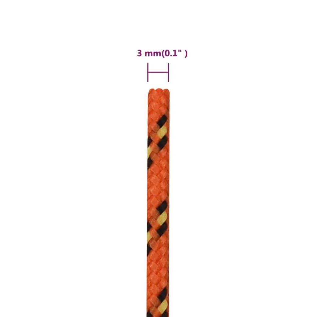 Corde de bateau Orange 3 mm 100 m Polypropylène Maison Chic - Image 6