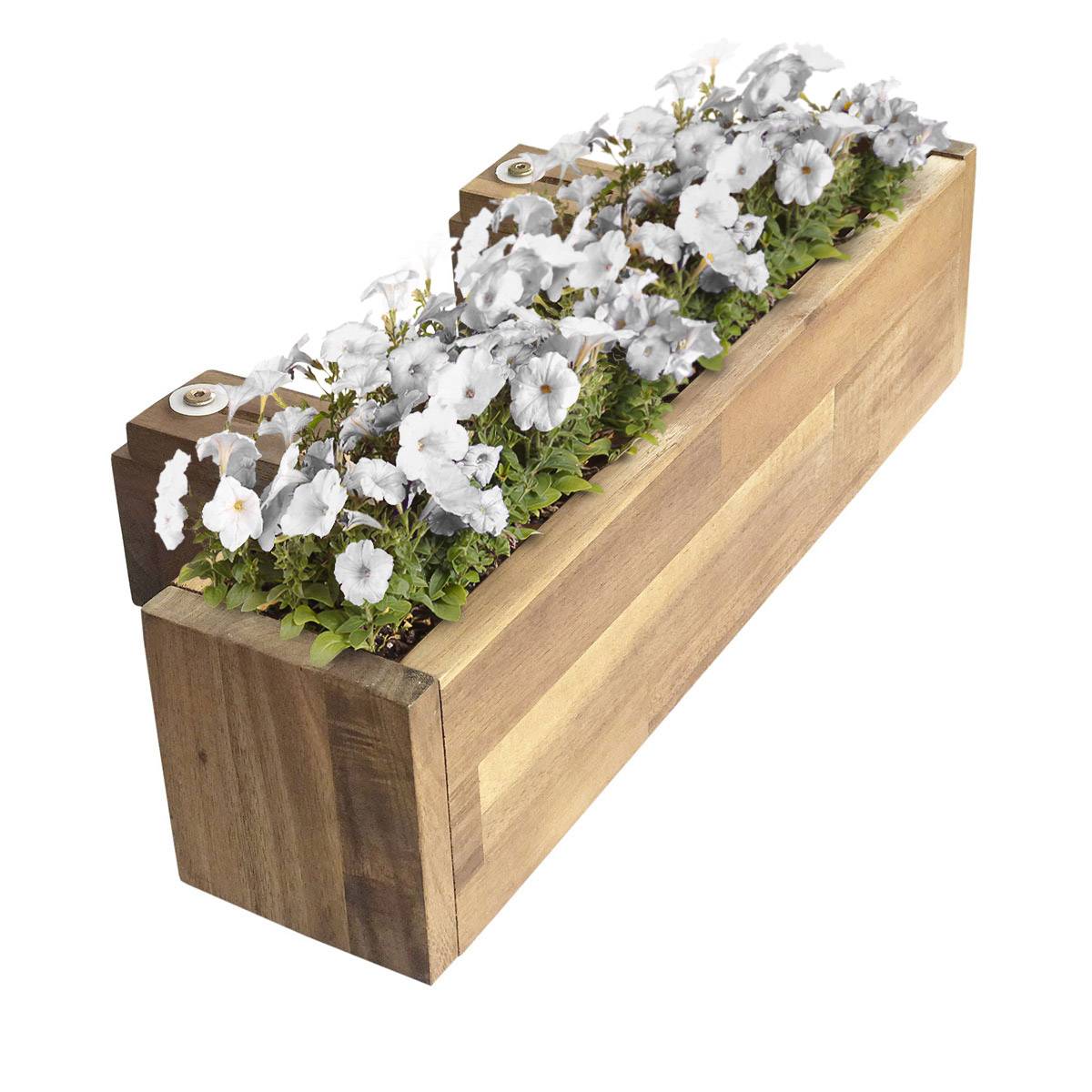 Autre - Jardinière pour balcon en acacia - Cémonjardin - Imagen 1
