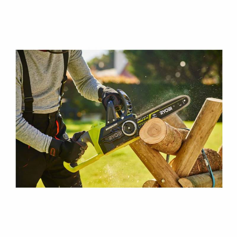 Ryobi - Tronçonneuse RYOBI 18V One+ Brushless OCS1830 - Batterie 4,0Ah et chargeur - Image 4