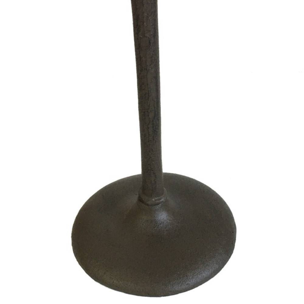 Mangeoire à oiseaux sur pied abreuvoir fonte marron 57.5cm Chemin de campagne - Imagen 6