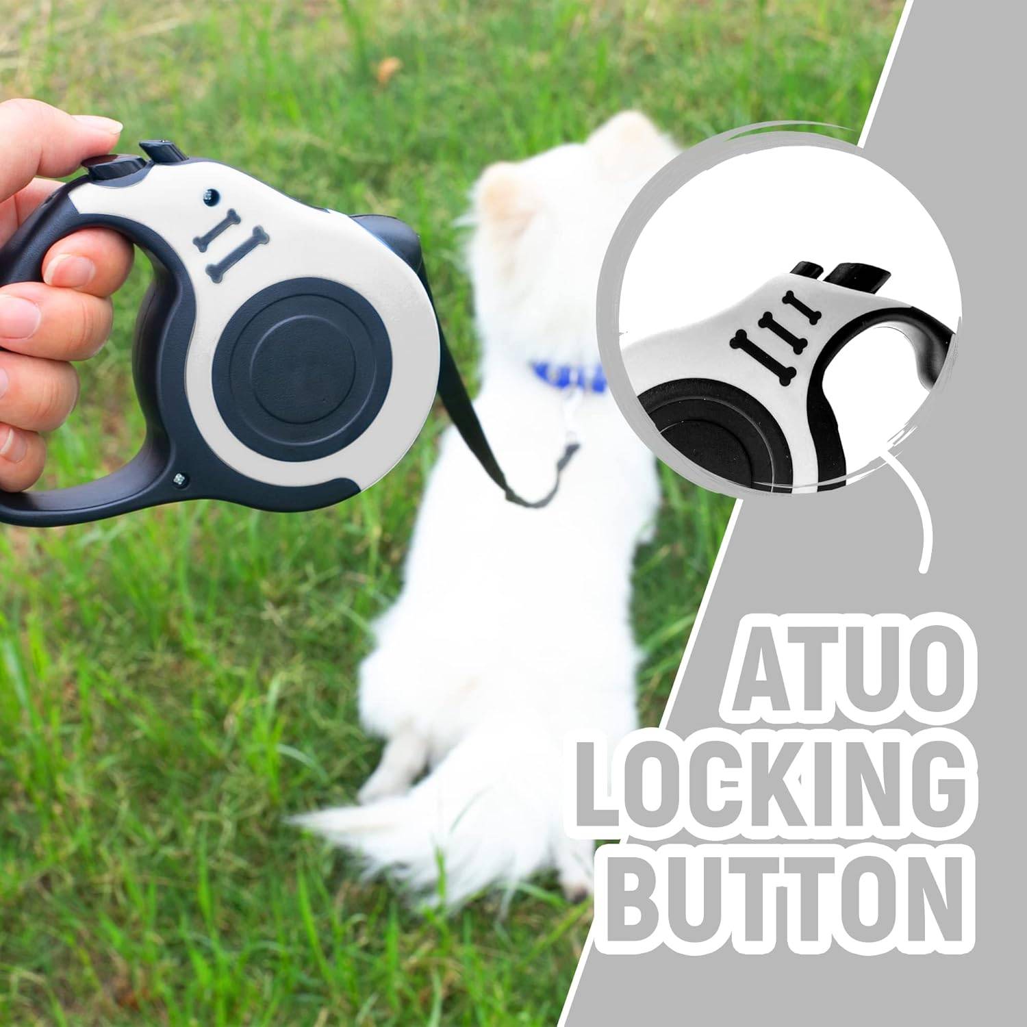 Laisse automatique rétractable pour chien - 3m - Nylon durable DtopbuyAge - Image 3