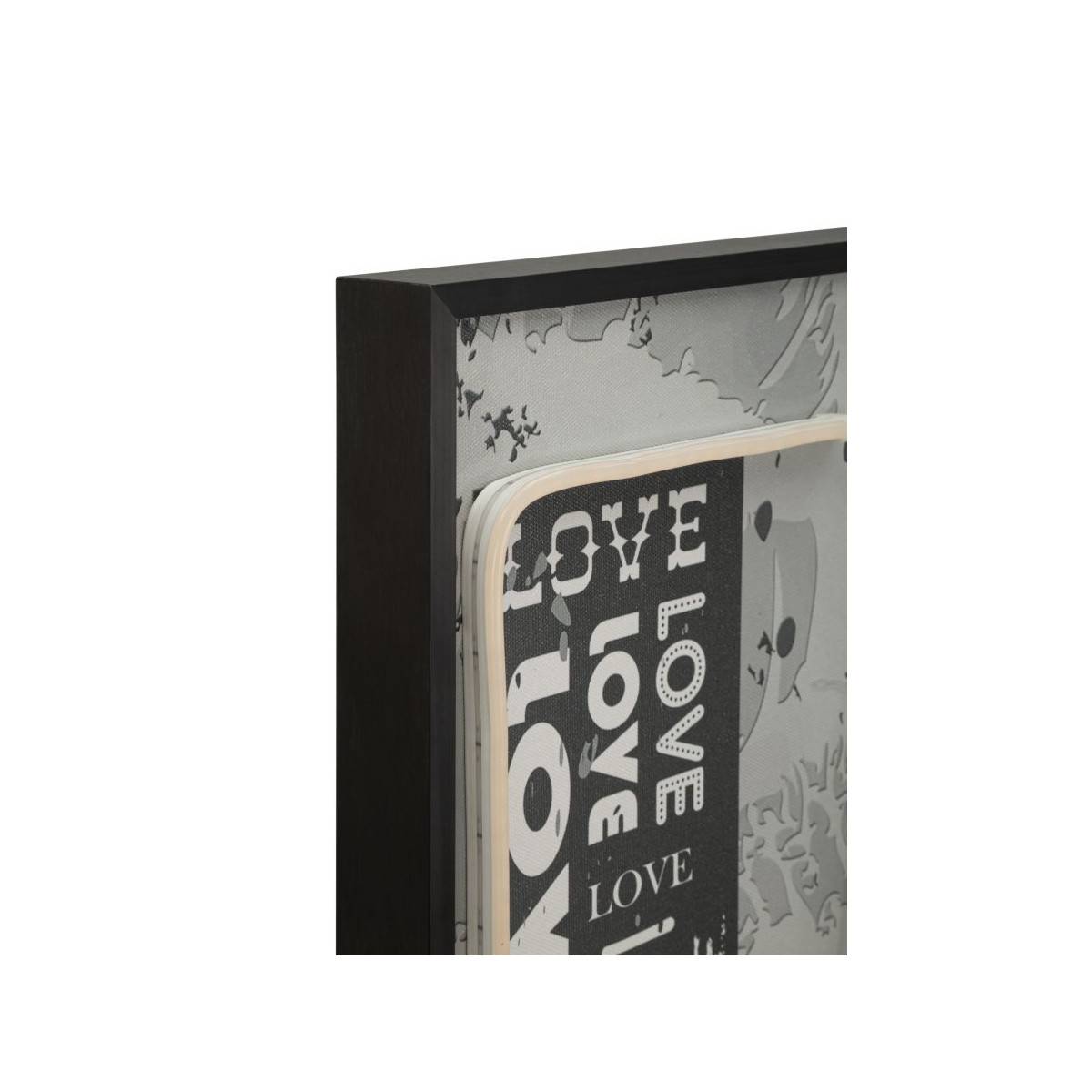 Paris Prix - Tableau Imprimé à LED "Love" 60x90cm Multicolore - Image 3