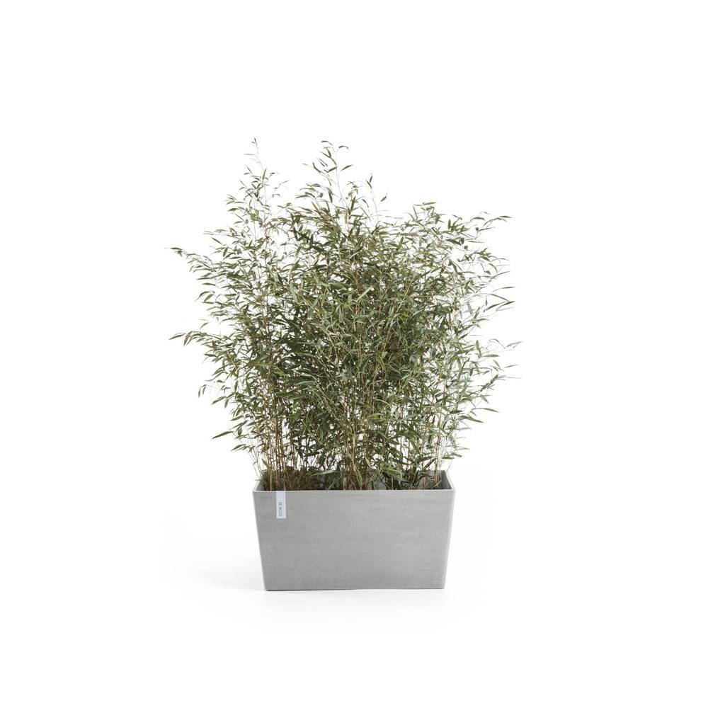 Ecopots - Jardinière Paris 60 Blanc Gris - 60 x 26 x H. 40 cm - 46,7 L ECOPOTS - Imagen 1